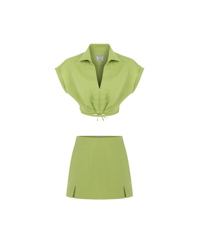 Isla Linen Set Linden Green - Image 6
